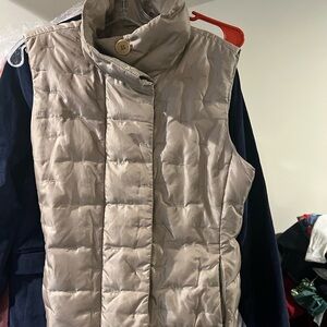 Talbots Light Tan Quilted Vest